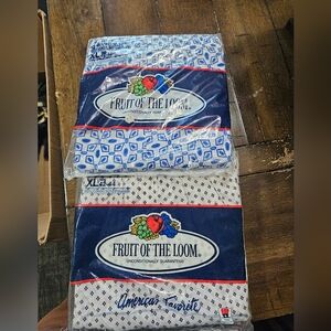 VINTAGE Fruit of the Loom Men's Boxers LOT OF 2